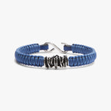 Large Sterling Wrap, Braided Strap