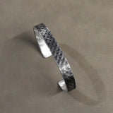 Antiqued Crosshatch Cuff