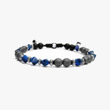 Matte Hematite and Czech Glass