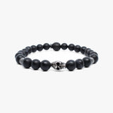 Etched Sterling Skull, Gemstone