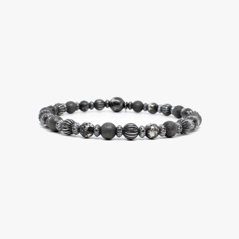 Multi Texture Sterling Beads