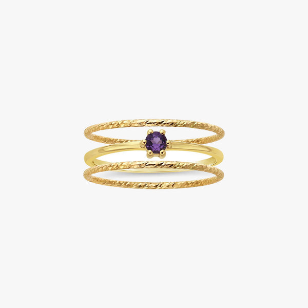 Amethyst and 14K Gold