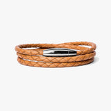Mediterranean Braided Leather Wrap