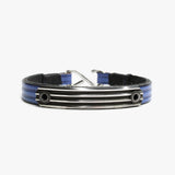 Embossed Leather, Knife Edge Sterling