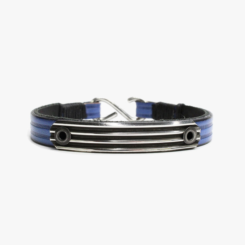 Embossed Leather, Knife Edge Sterling
