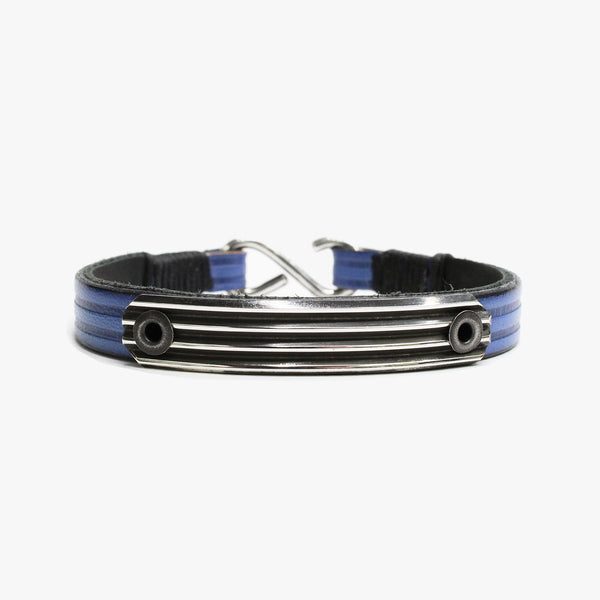 Embossed Leather, Knife Edge Sterling