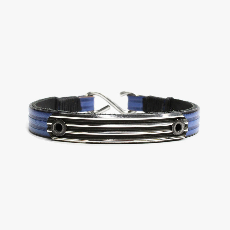 Embossed Leather, Knife Edge Sterling