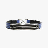 Embossed Leather, Knife Edge Sterling