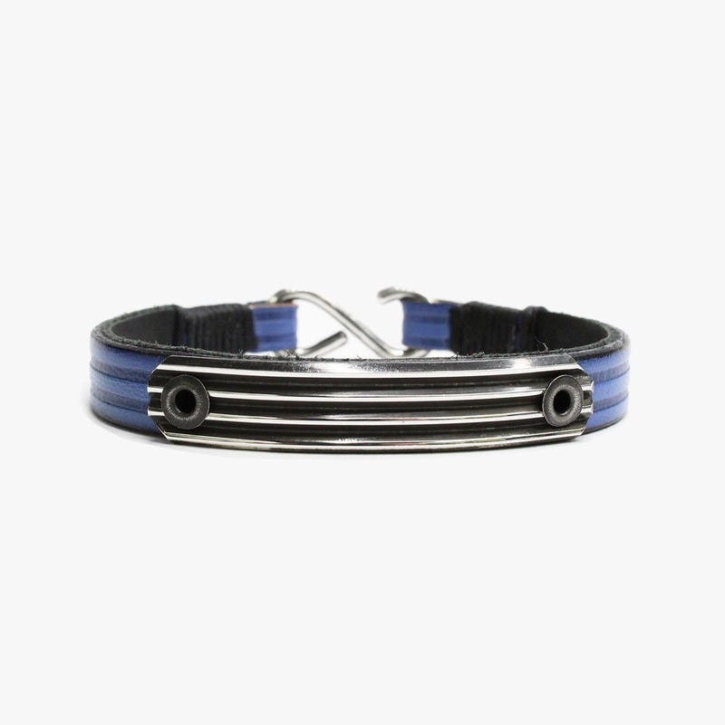 Embossed Leather, Knife Edge Sterling