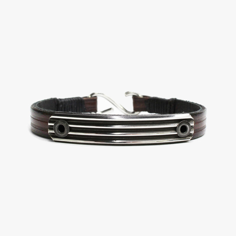 Embossed Leather, Knife Edge Sterling