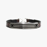Embossed Leather, Knife Edge Sterling