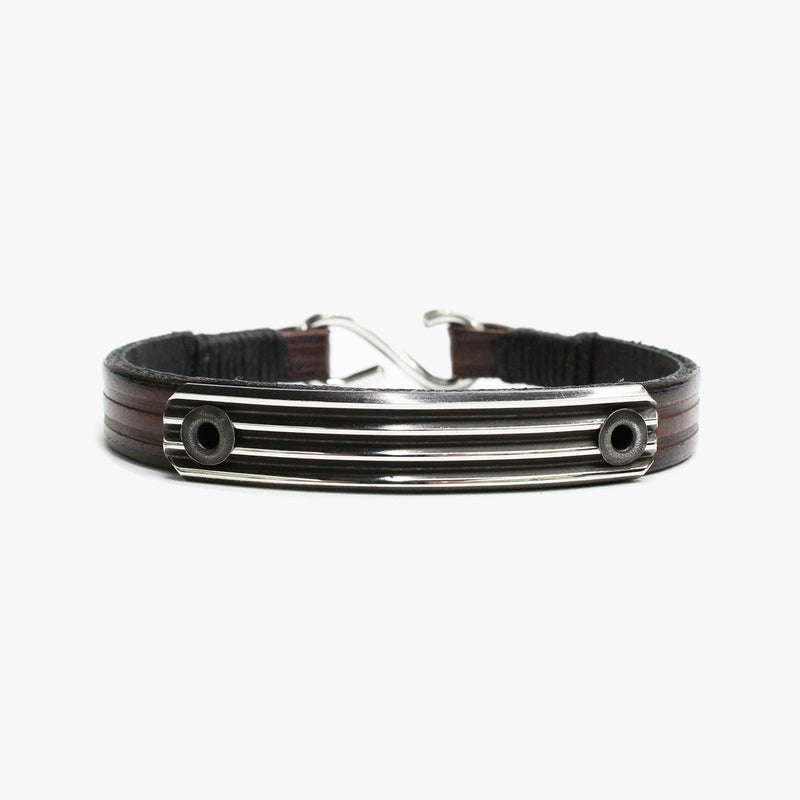 Embossed Leather, Knife Edge Sterling