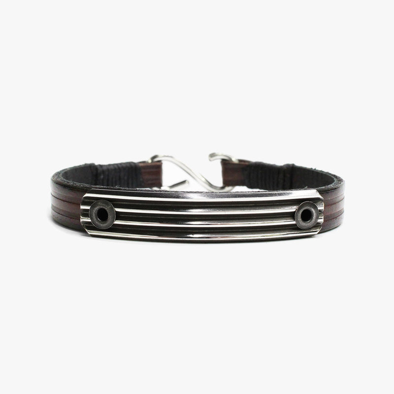 Embossed Leather, Knife Edge Sterling