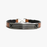 Embossed Leather, Knife Edge Sterling