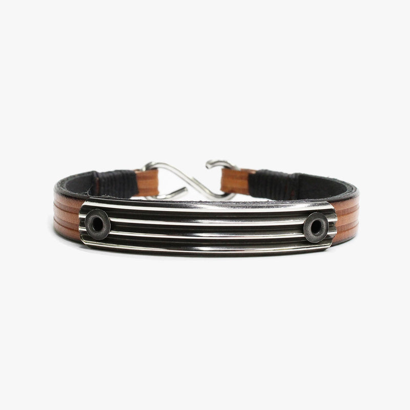 Embossed Leather, Knife Edge Sterling