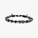 Matte Hematite and Czech Glass