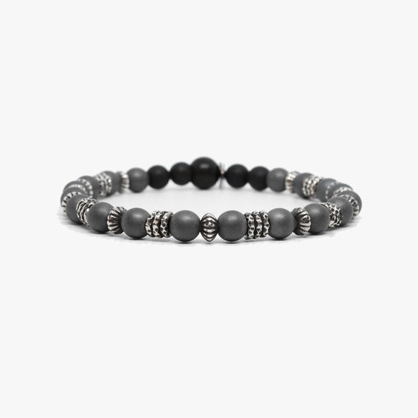 Hematite, Faceted Sterling Beads