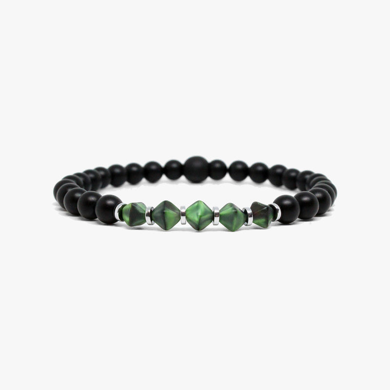Bicone Czech Glass, Black Onyx