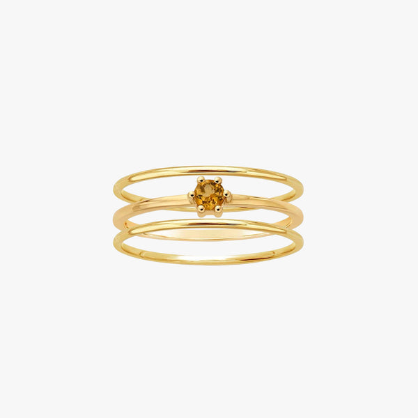 Citrine and 14K Gold