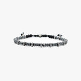 Faceted Hematite, Sterling Beads