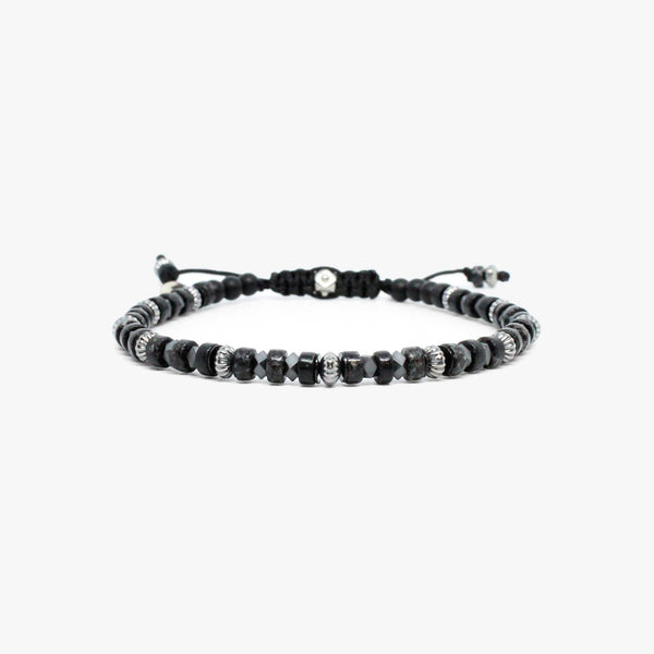 Heishi Gemstone, Faceted Hematite
