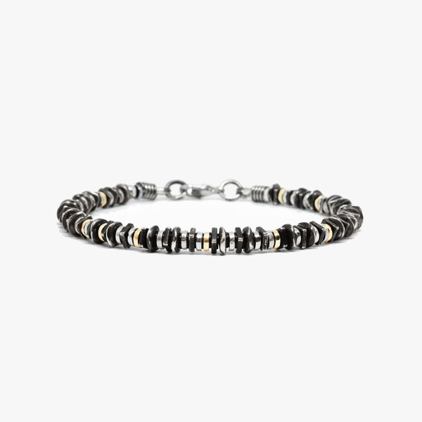Jagged Sterling and 14K Gold