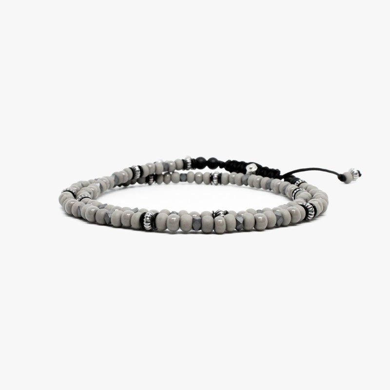 Czech Glass, Faceted Hematite
