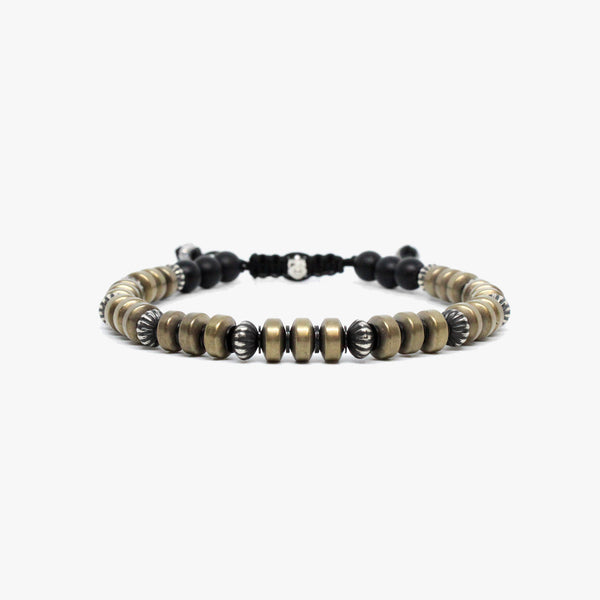 Gold Hematite and Sterling