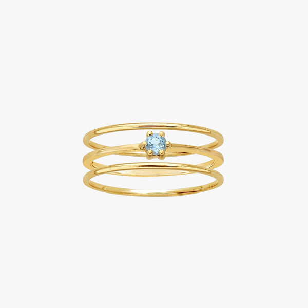 Topaz and 14K Gold