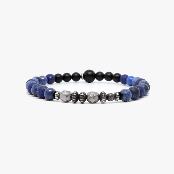Gemstone Bracelet, Sterling Stack