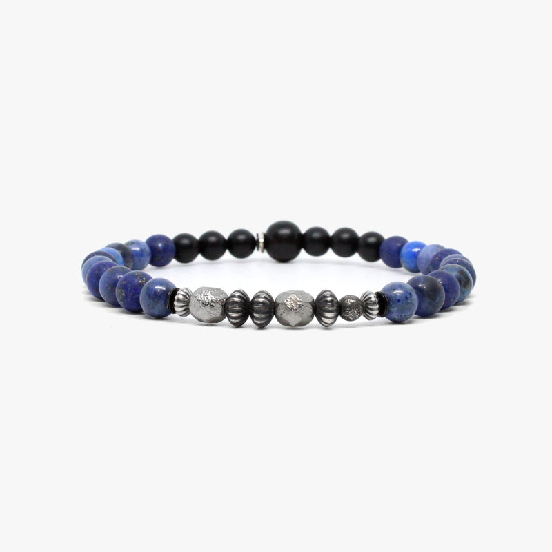 Gemstone Bracelet, Sterling Stack