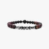 Gemstone Bracelet, Sterling Stack