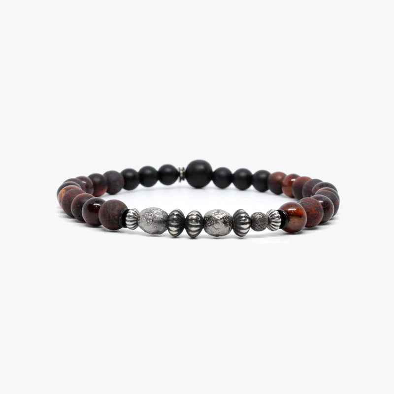 Gemstone Bracelet, Sterling Stack