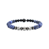 Gemstone Bracelet, Sterling Stack