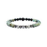Gemstone Bracelet, Sterling Stack