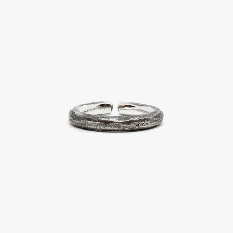 Rippled Sterling Silver Ring