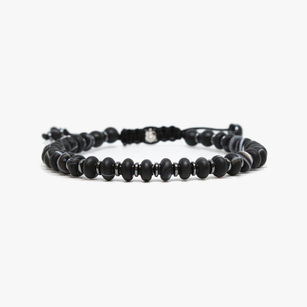 Striped Agate, Gunmetal Details