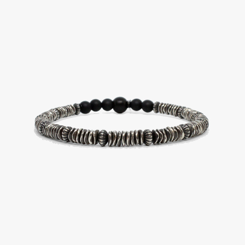 New: Antiqued Sterling Nugget Bracelet