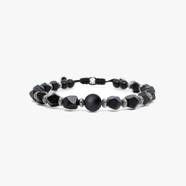 Faceted Onyx, Sterling, Gemstone