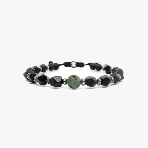 Faceted Onyx, Sterling, Gemstone