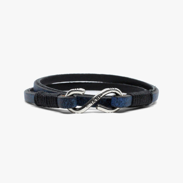 Rustic Leather Double, Sterling Clasp