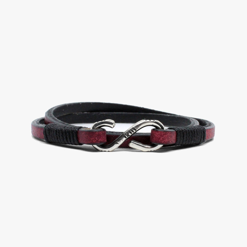 Rustic Leather Double, Sterling Clasp
