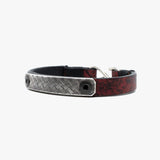 Crosshatch Sterling Bar, Leather