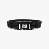 Floral Leather, Sterling, Buckle