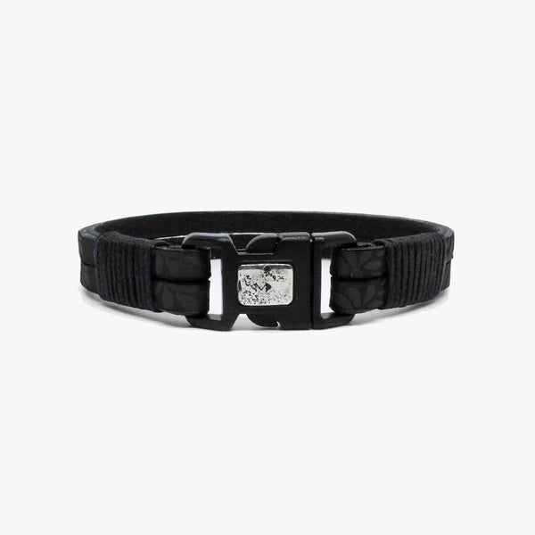 Floral Leather, Sterling, Buckle