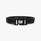Floral Leather, Sterling, Buckle