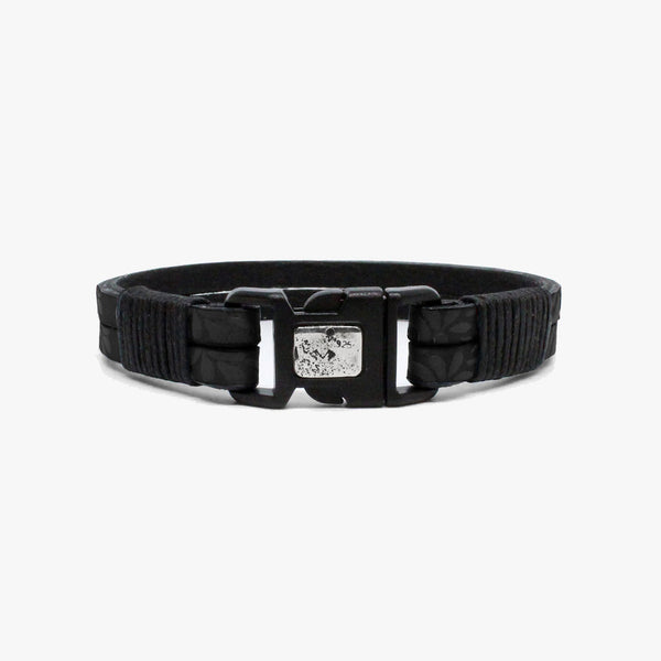 Floral Leather, Sterling, Buckle
