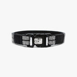 Floral Leather, Sterling, Buckle