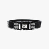 Floral Leather, Sterling, Buckle