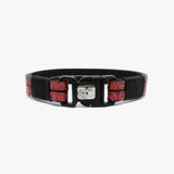 Floral Leather, Sterling, Buckle